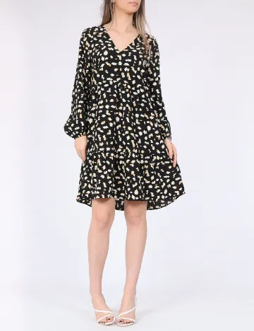 Rochie scurta Pieces, negru