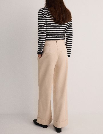 Pantaloni Reserved, bej