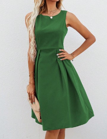 Rochie scurta SHEIN, verde