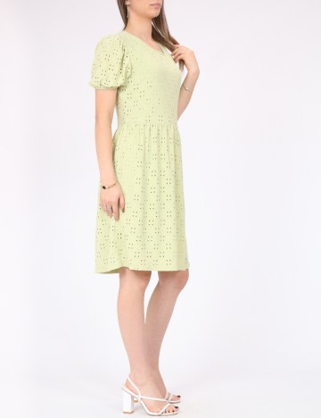 Rochie scurta Pieces, verde