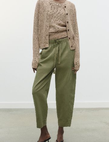 Pantaloni Zara, verde