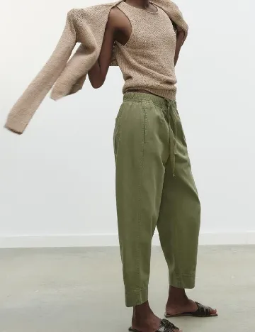Pantaloni Zara, verde