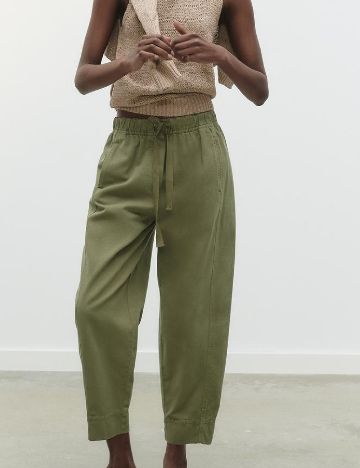 Pantaloni Zara, verde