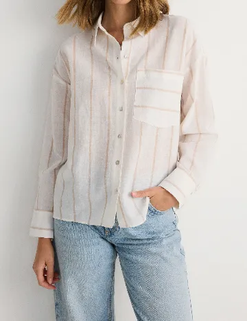 Camasa Oversize Reserved, crem