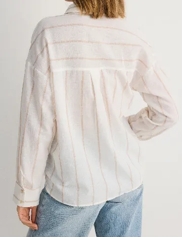Camasa Oversize Reserved, crem