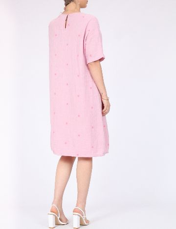 Rochie scurta Pieces, roz