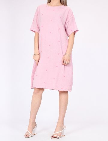 Rochie scurta Pieces, roz
