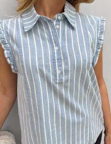 Camasa Vero Moda, bleu
