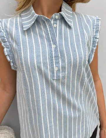 Camasa Vero Moda, bleu