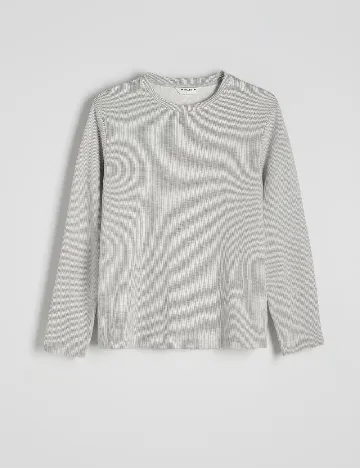 Bluza Reserved, gri/alb