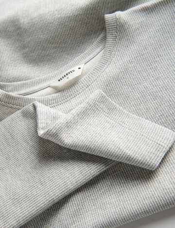 Bluza Reserved, gri/alb