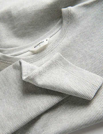 Bluza Reserved, gri/alb