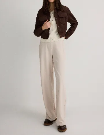 Pantaloni Reserved, crem