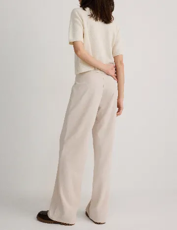 Pantaloni Reserved, crem