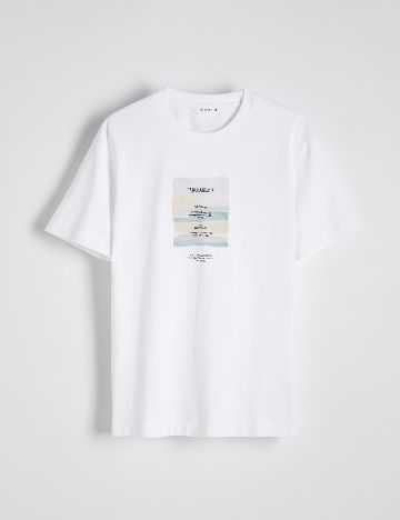 Tricou Reserved, alb