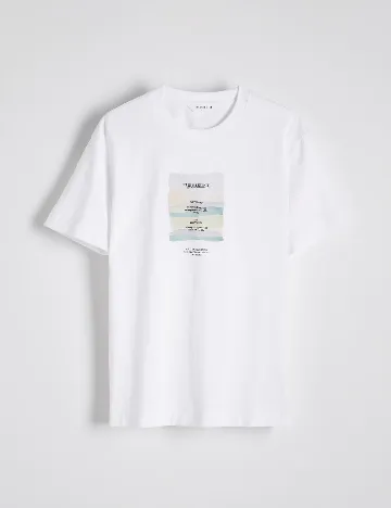 Tricou Reserved, alb