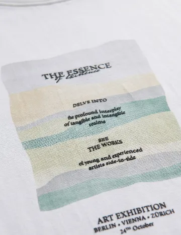 Tricou Reserved, alb