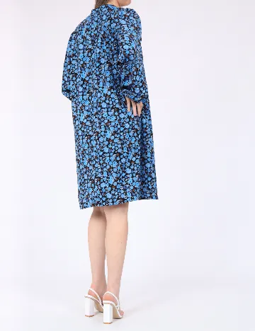 Rochie medie Pieces, albastru