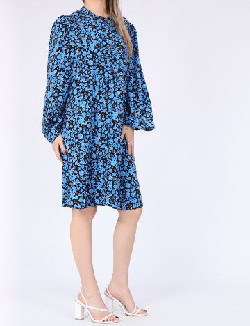 Rochie medie Pieces, albastru