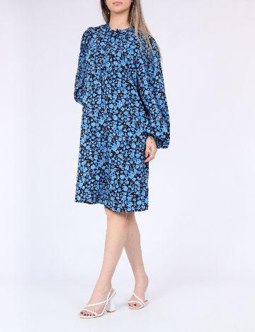 Rochie medie Pieces, albastru