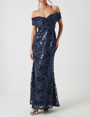 Rochie lunga Coast, bleumarin inchis