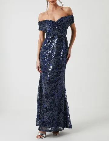 Rochie lunga Coast, bleumarin inchis