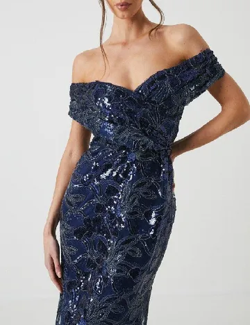 Rochie lunga Coast, bleumarin inchis