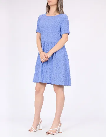 Rochie scurta Pieces, albastru