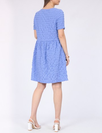 Rochie scurta Pieces, albastru