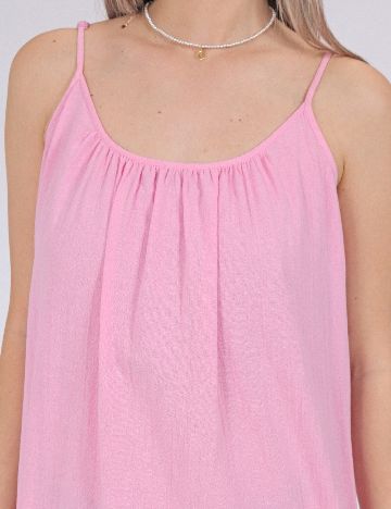 Rochie medie Pieces, roz