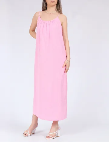 Rochie medie Pieces, roz