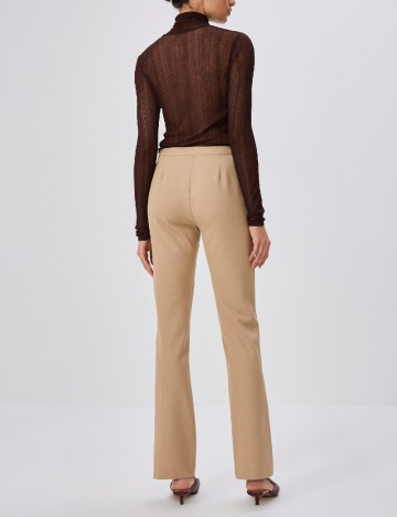 Pantaloni Reserved, maro deschis