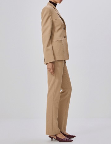 Pantaloni Reserved, maro deschis