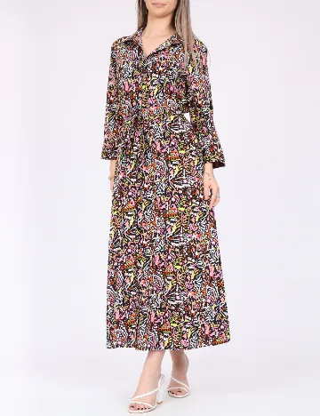 Rochie medie Pieces, mix culori