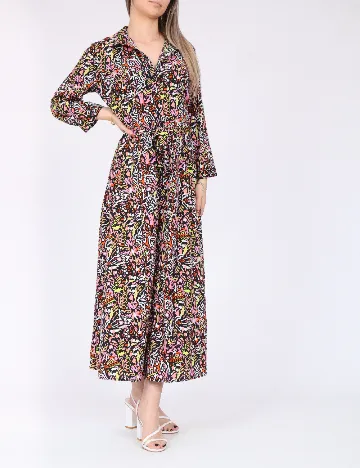 Rochie medie Pieces, mix culori