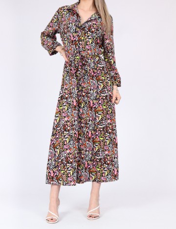 Rochie medie Pieces, mix culori