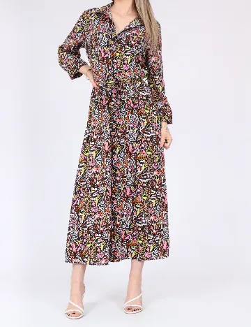 Rochie medie Pieces, mix culori