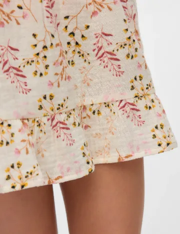 Fusta Vero Moda Kids, crem Crem
