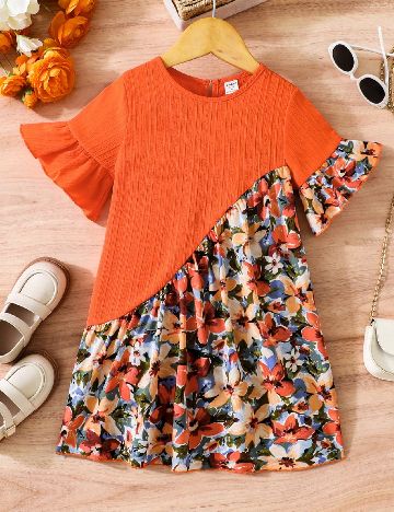 Rochie Shein Kids, portocaliu
