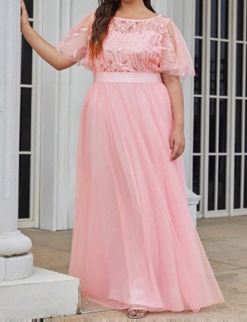 Rochie lunga Ever-Pretty Plus Size, roz