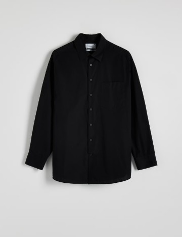 Camasa Oversize Reserved, negru