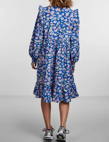 Rochie medie Pieces, albastru