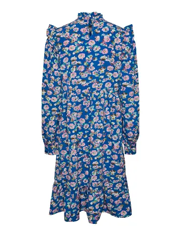 Rochie medie Pieces, albastru
