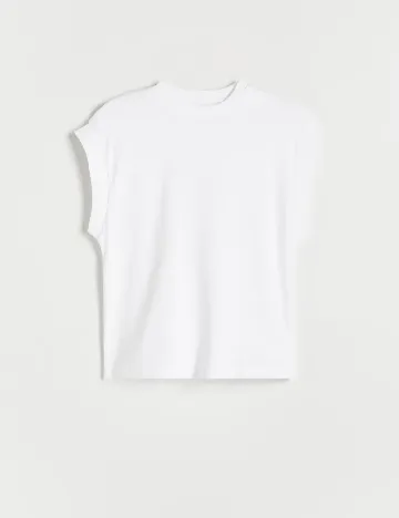 Tricou Reserved, alb