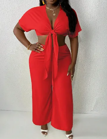 Compleu SHEIN CURVE, rosu