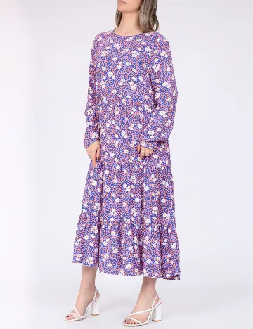 Rochie medie Pieces, mix culori