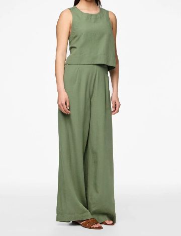 Pantaloni Pieces, verde
