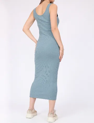 Rochie medie Pieces, albastru