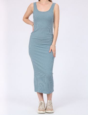 Rochie medie Pieces, albastru