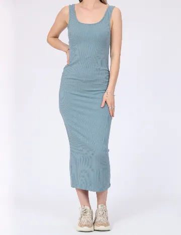 Rochie medie Pieces, albastru